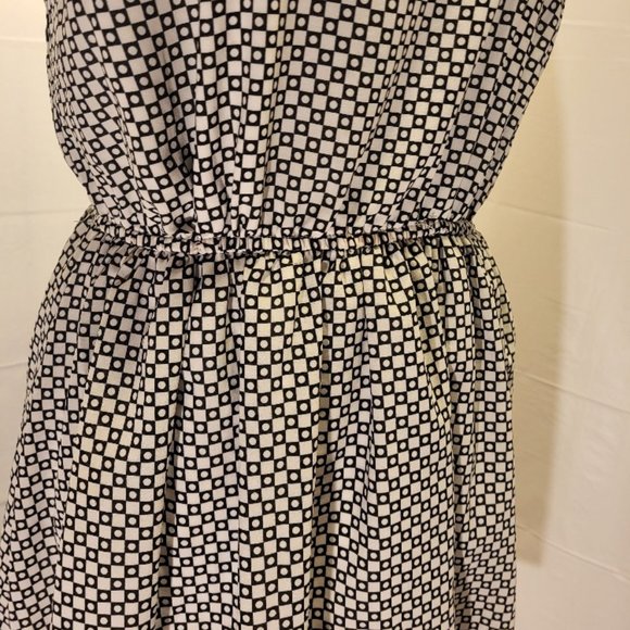 Modcloth Jack by BB Dakota Sleeveless Black & Ivory Print Dress - Picture 4 of 7